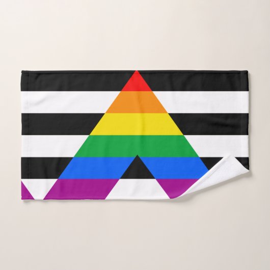 Drapeau de l'allié LGBTQ+ (Serviette à main)
