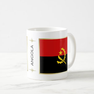 Drapeau de l'Angola + Tasse de carte