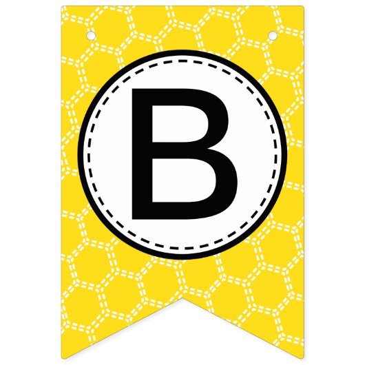 Drapeau de lapin de Baby shower d'abeille mignonne (Deuxième drapeau)