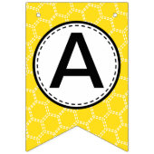 Drapeau de lapin de Baby shower d'abeille mignonne (Troisième drapeau)