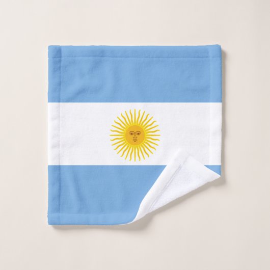 Drapeau de l'Argentine (Gant de toilette)