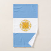 Drapeau de l'Argentine (Serviette à main)