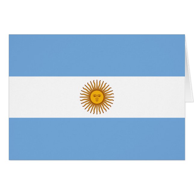 Drapeau de l'Argentine Bandera De Argentina (Devant horizontal)