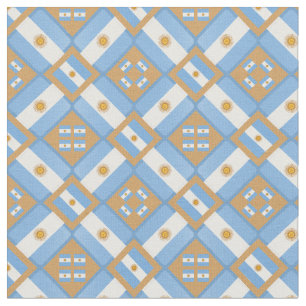 Drapeau de l'Argentine & Tissu tendance Argentine