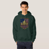 Drapeau de l'armée Bouclier Sweat à capuche (Devant entier)