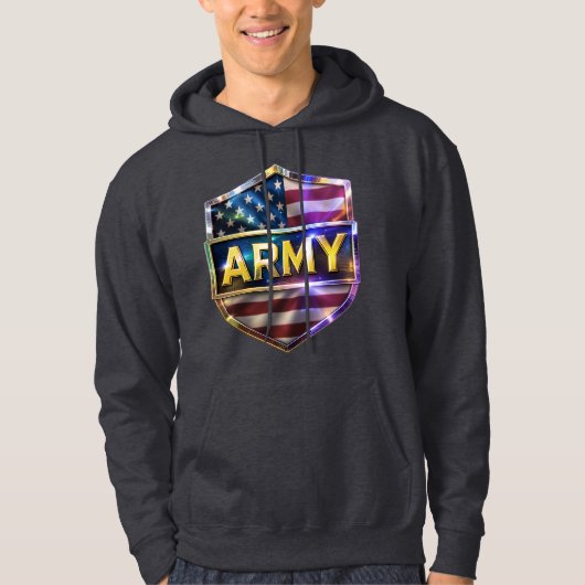 Drapeau de l'armée Bouclier Sweat à capuche (Devant)