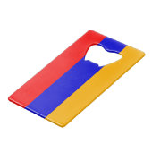 Drapeau de l'Arménie Carte de crédit Bottle Opener (Devant Angle)