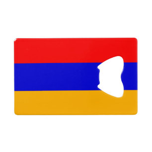 Drapeau de l'Arménie Carte de crédit Bottle Opener