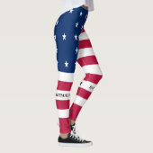 Drapeau de l'atoll de Bikini patriotique Leggings (Droite)