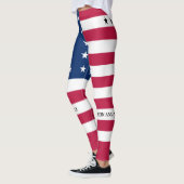 Drapeau de l'atoll de Bikini patriotique Leggings (Gauche)