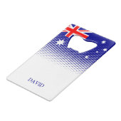 Drapeau De L'Australie Avec Moitié Effet Carte De (Dos Angle)