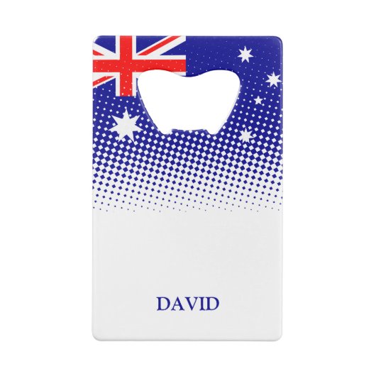 Drapeau De L'Australie Avec Moitié Effet Carte De (Dos)