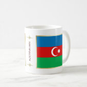 Drapeau de l'Azerbaïdjan + Tasse de carte (Devant droit)