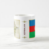 Drapeau de l'Azerbaïdjan + Tasse de carte (Centre)