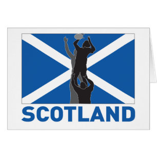 Drapeau de l'Ecosse de boule de jet de lineout de