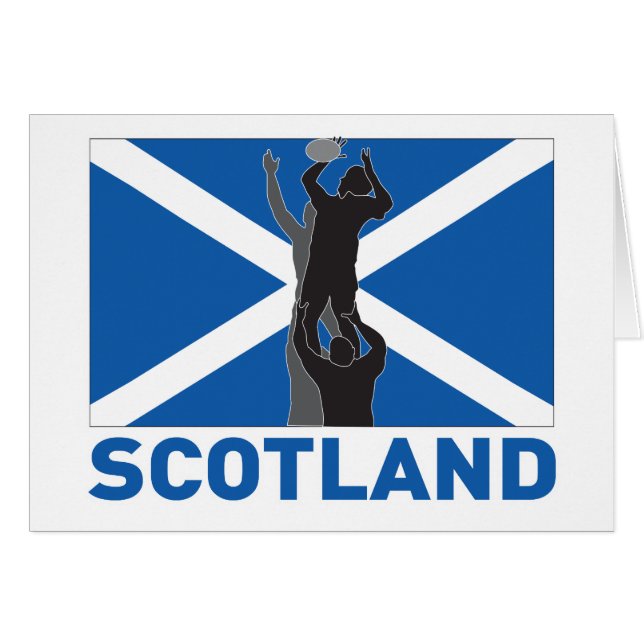 Drapeau de l'Ecosse de boule de jet de lineout de (Devant horizontal)