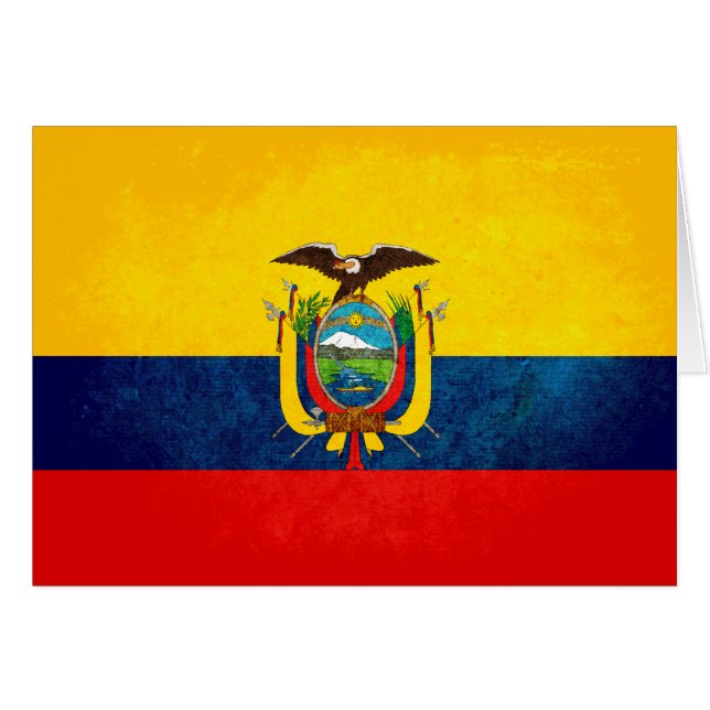 Drapeau de l'Equateur (Devant Horizontal)