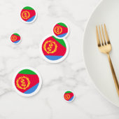 Drapeau de l'Erythrée Table Confetti (Groupe)