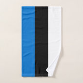 Drapeau de l'Estonie (Serviette à main)