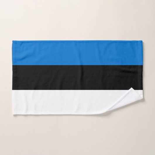 Drapeau de l'Estonie (Serviette à main)