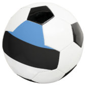 Drapeau de l'Estonie balle de football (3/4)