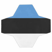 Drapeau de l'Estonie balle de football (Plat)