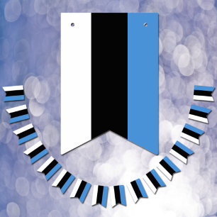 Drapeau de l'Estonie & Fête Bannières estoniennes