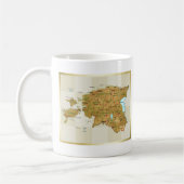 Drapeau de l'Estonie + Tasse de carte (Gauche)