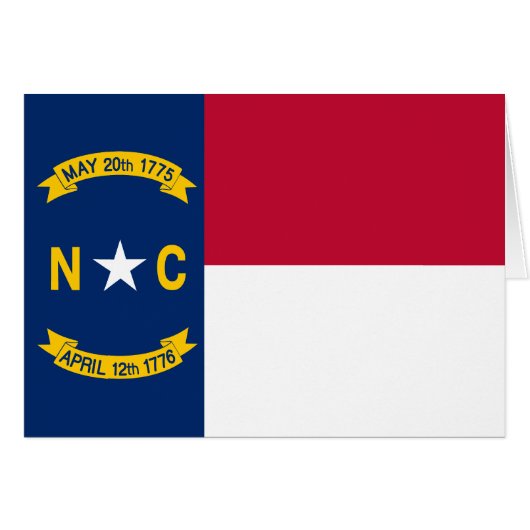 Drapeau de l'État de Caroline du Nord (Devant horizontal)