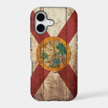 Drapeau de l'État de Floride sur un vieux grain de