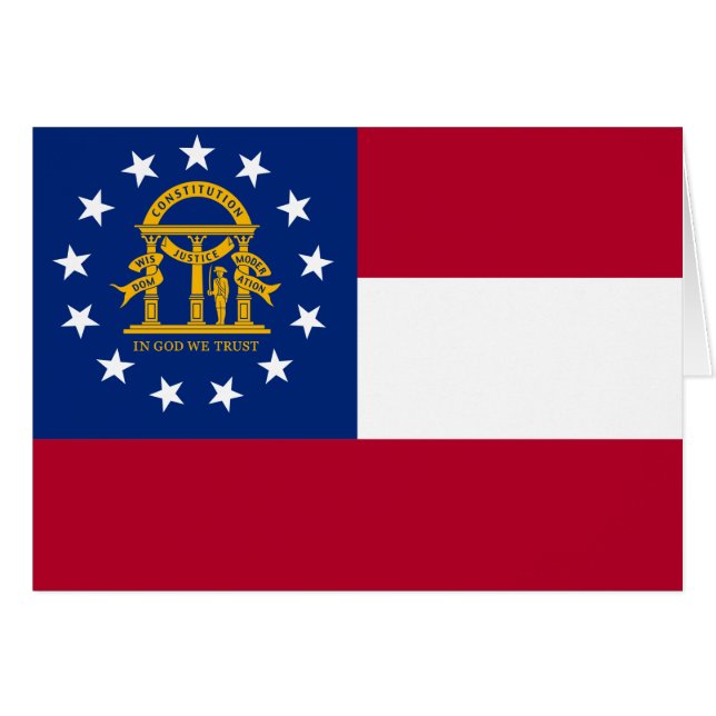 Drapeau de l'État de Géorgie (Devant horizontal)