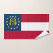 Drapeau de l'État de Géorgie (Serviette à main)