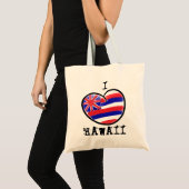 Drapeau de l'état de Heart Hawaii sac réutilisable (Devant (produit))