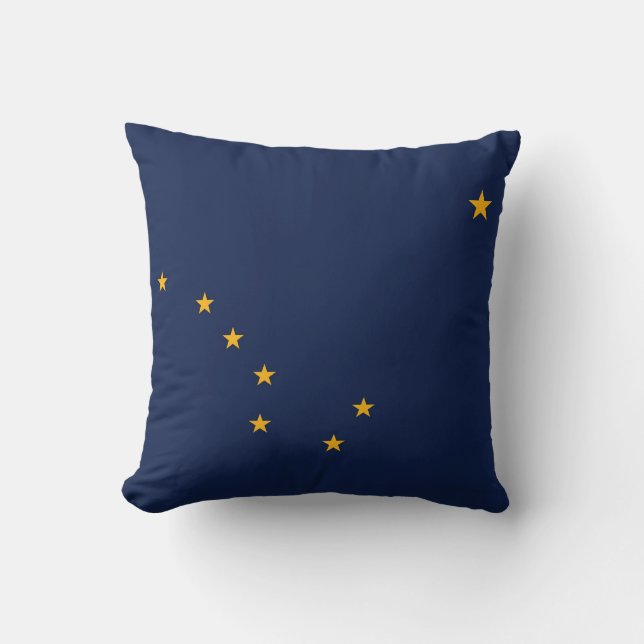 Drapeau de l'État de l'Alaska Coussin américain Mo (Recto)