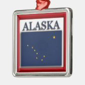 drapeau de l'état de l'Alaska Ornement de Noël (Gauche)