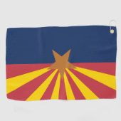Drapeau de l'état de l'Arizona serviette de golf (Horizontal)