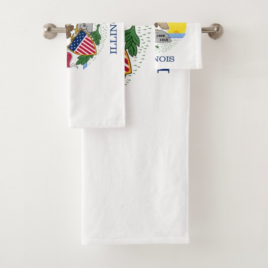 Drapeau de l'État de l'Illinois (En situation)