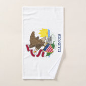 Drapeau de l'État de l'Illinois (Serviette à main)