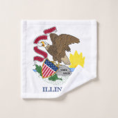 Drapeau de l'État de l'Illinois (Gant de toilette)