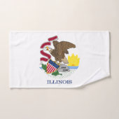 Drapeau de l'État de l'Illinois (Serviette à main)