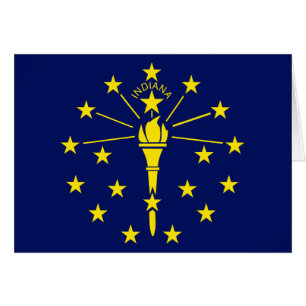 Drapeau de l'état de l'Indiana de Blue & Gold Torc
