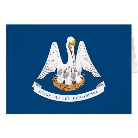 Drapeau de l'État de Louisiane (Devant horizontal)