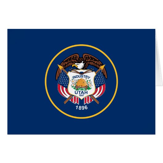 Drapeau de l'État de l'Utah (Devant horizontal)
