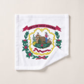 Drapeau de l'État de Virginie-Occidentale (Gant de toilette)