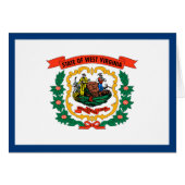 Drapeau de l'État de Virginie occidentale (Devant horizontal)