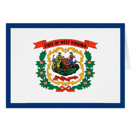 Drapeau de l'État de Virginie occidentale (Devant horizontal)