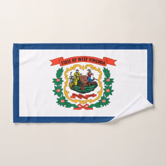 Drapeau de l'État de Virginie occidentale (Serviette à main)