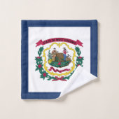Drapeau de l'État de Virginie-Occidentale (Gant de toilette)