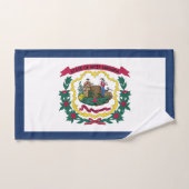 Drapeau de l'État de Virginie-Occidentale (Serviette à main)