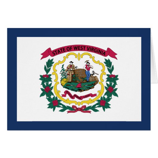 Drapeau de l'État de Virginie occidentale (Devant horizontal)